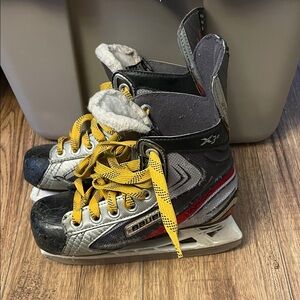 Bauer Kids Skates - Black, Yellow, and Red